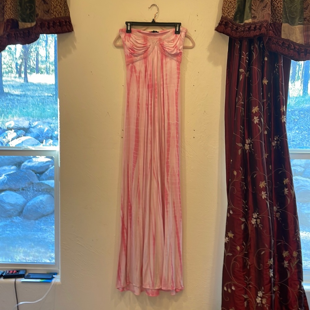 Sky strapless maxi dress